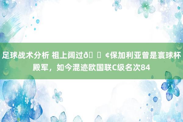 足球战术分析 祖上阔过😢保加利亚曾是寰球杯殿军，如今混迹欧国联C级名次84