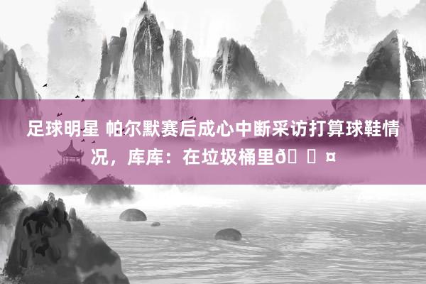 足球明星 帕尔默赛后成心中断采访打算球鞋情况，库库：在垃圾桶里😤